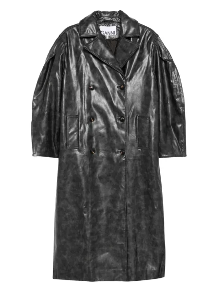 Bluzka Ganni dwurzędowa czarna