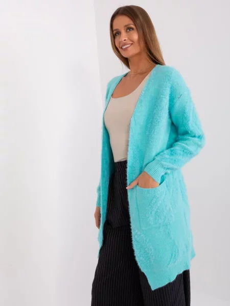 Pulover Wool Fashion Italia turcoaz