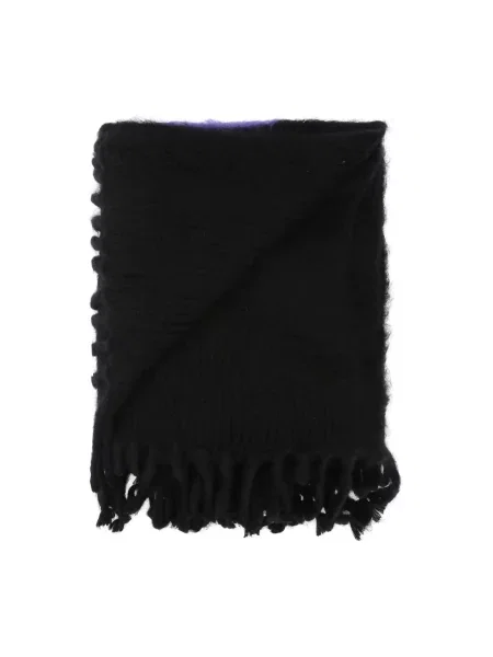 Szal Off-white wełniana gradientowa biała