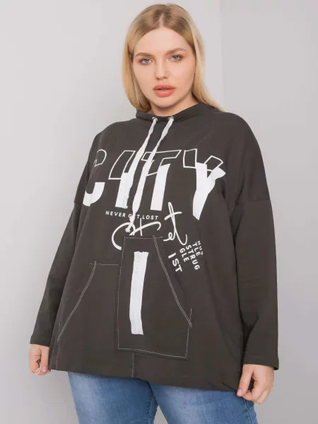 Hanorac cu glugă Fashionhunters cu glugă kaki