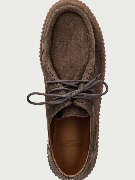 Velúr félcipő Weekend Maxmara barna