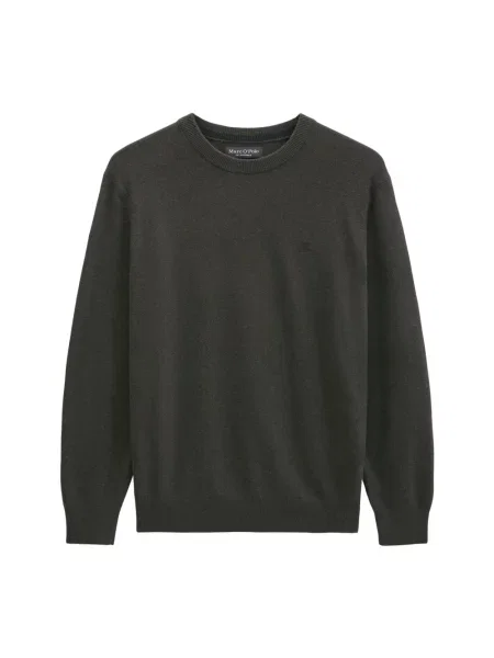 Dzianinowy sweter Marc O'polo z długim rękawem zielony