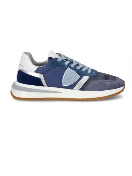 Buty do biegania Philippe Model skórzane do biegania niebieskie