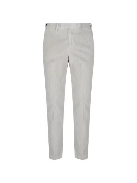 Pantaloni Pt Torino de catifea cord gri