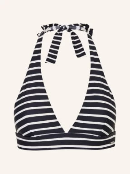 Marc O'polo Bikiny S Výstřihem Za Krkem tmavě modrá bílá