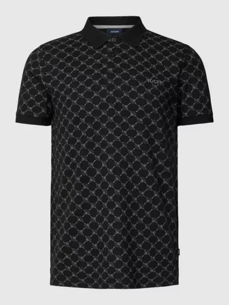 Koszulka polo o kroju regular fit z wyhaftowanym logo model ‘Paigam’ Joop! Collection czarna
