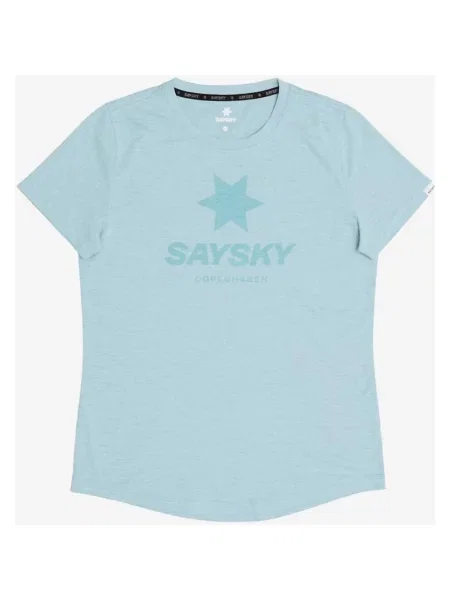 Koszulka Saysky Logo Combat Pro z krótkim rękawem błękitny XS niebieska