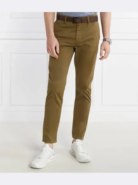 BOSS ORANGE Nadrág Chino_tapered | Tapered fit narancsszínű