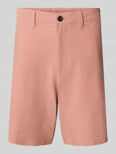 Bermudy o kroju regular fit z mieszanki bawełny model KARL' Selected Homme