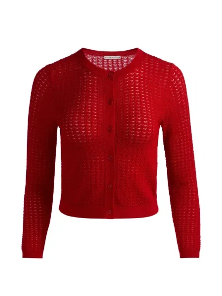 Cardigan Alice + Olivia tricotate roșu