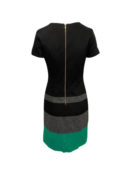 Rochie mini Boss cu decolteu rotund de costum negru
