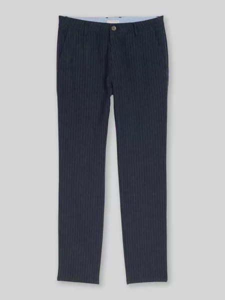 Chinosy o kroju regular fit z mieszanki lnu i bawełny Tom Tailor