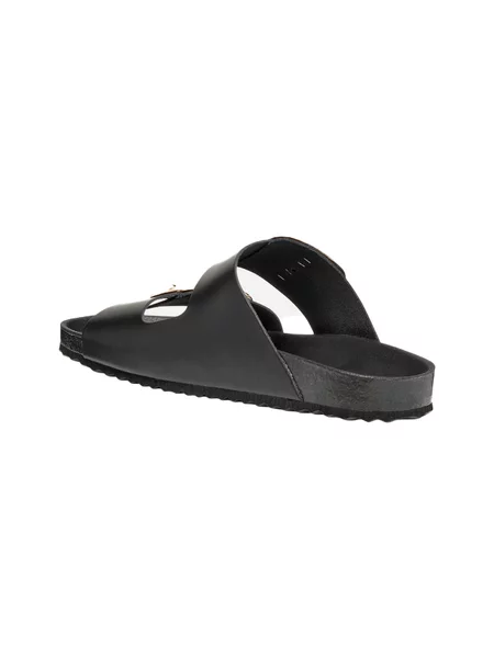 Șlapi Geox din piele negru