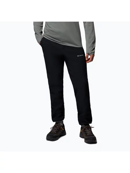 Pantaloni de cățărare pentru bărbați Columbia Essential Hike Warm black negru