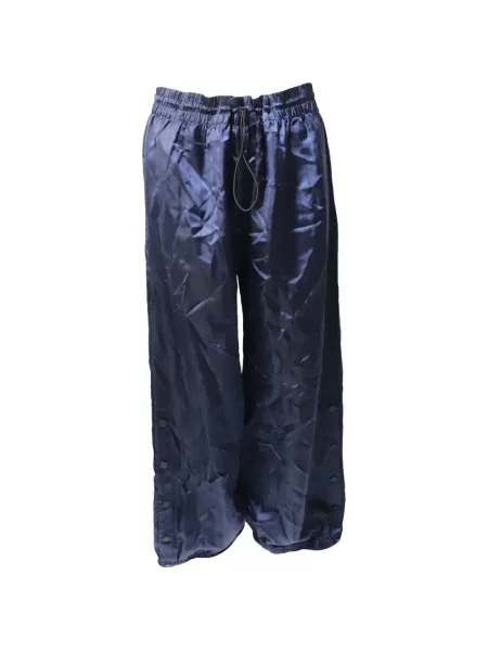 Dungat subțire pantaloni Monse cu picior lat albastru