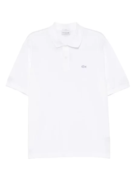 Polo Lacoste cu broderie alb