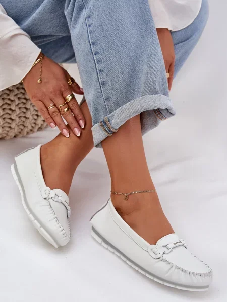 Usnjene loaferke S. Barski brez pet