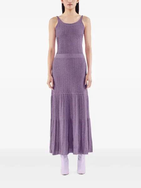 Fusta maxi Adam Lippes tricotate violet