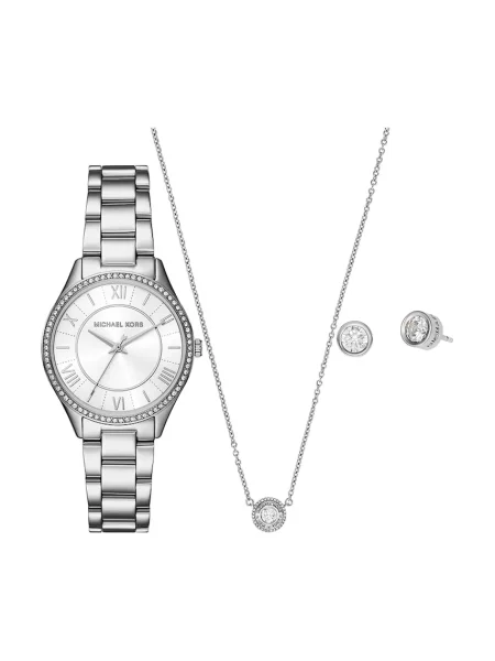 Часовник колие и обеци Michael Kors LAURYN сребристо