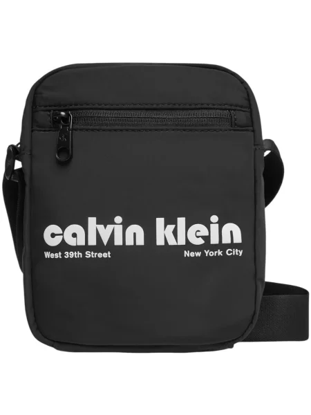 Calvin Klein Jeans Taška cez rameno / biela čierna