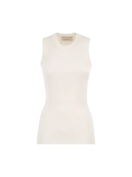 Dzianinowy top Sportmax biały
