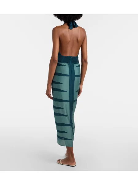 Rochie midi Vix Paula Hermanny cu imagine albastru