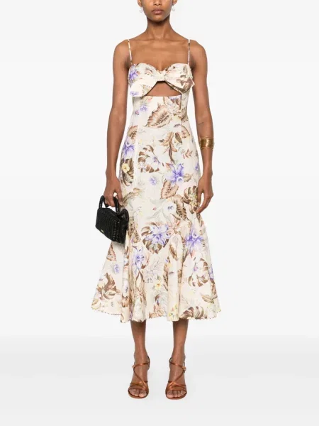 Rochie midi Zimmermann până la genunchi de costum