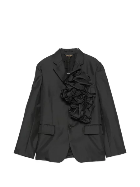Sacou Comme Des Garçons cu model floral negru