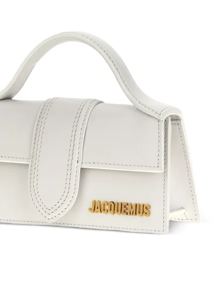 Geanta de piele Jacquemus din piele alb