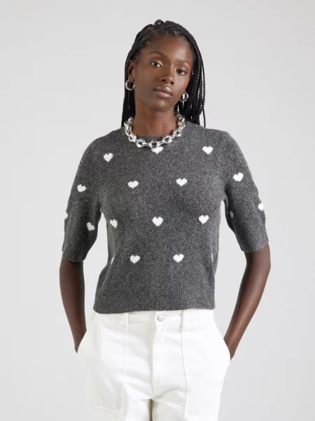 Vero Moda Pulover Doffy Regular Fit gri