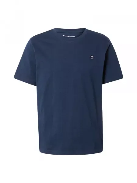 KnowledgeCotton Apparel Tričko Alder tmavě modrá