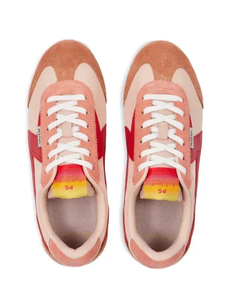Szarvasbőr aplikált sneaker Paul Smith rózsaszín