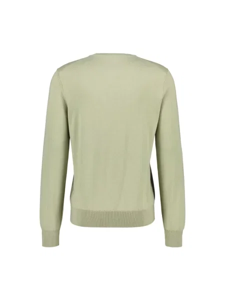Sweter w kroju regular fit z mieszanki bawełny i kaszmiru model Kanovano_S' Boss Orange zielony