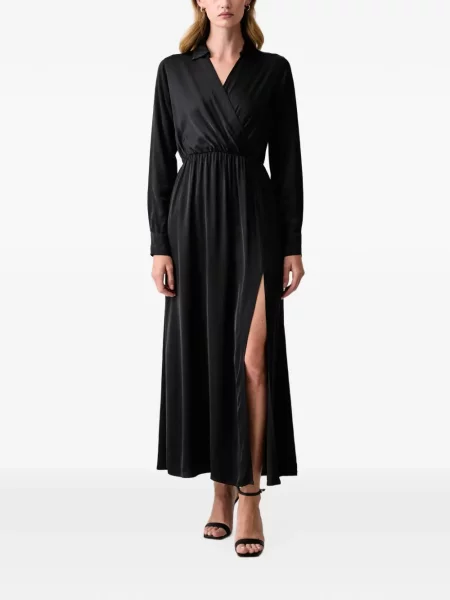 Rochie maxi Fracomina plic negru