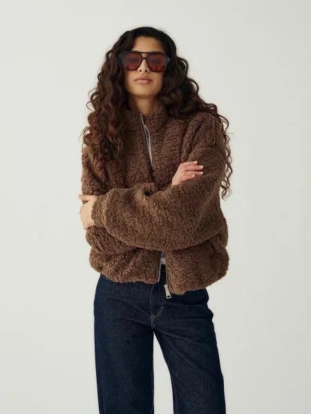 Noella Přechodná bunda N-Mable Jacket čokoládová