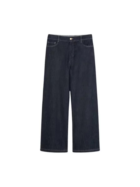 Jeansy Max Mara z 5 kieszeniami niebieskie