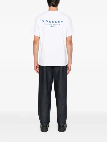Tricou Givenchy cu decolteu rotund alb