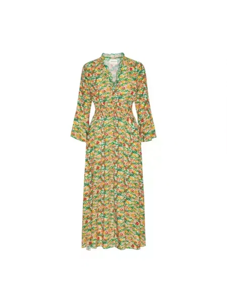 Wielobarwność sukienka American Dreams w kwiatki zielona