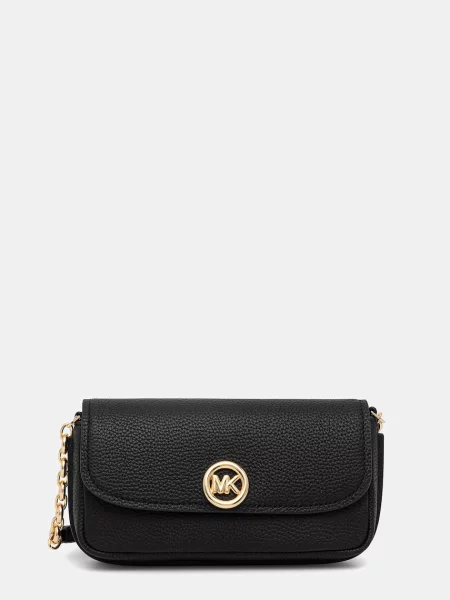 Michael Kors De piele geantă poștaș NOLITA negru