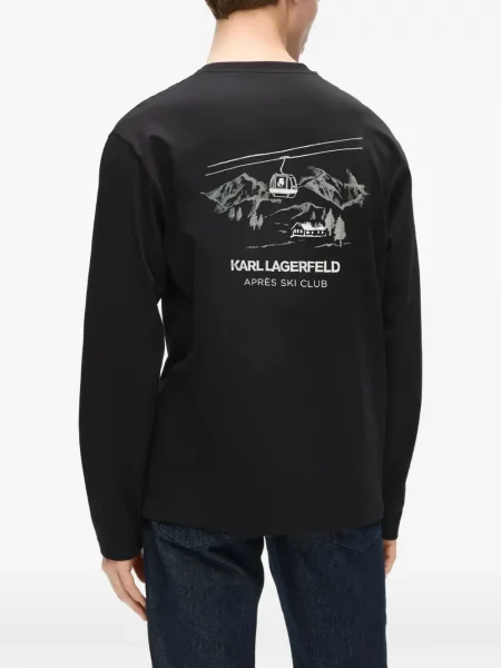 Lung tricou Karl Lagerfeld negru