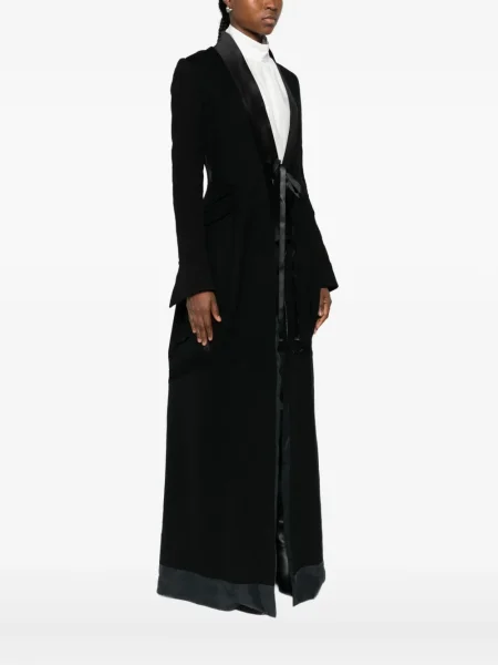 Satenski kaput Marc Le Bihan crna