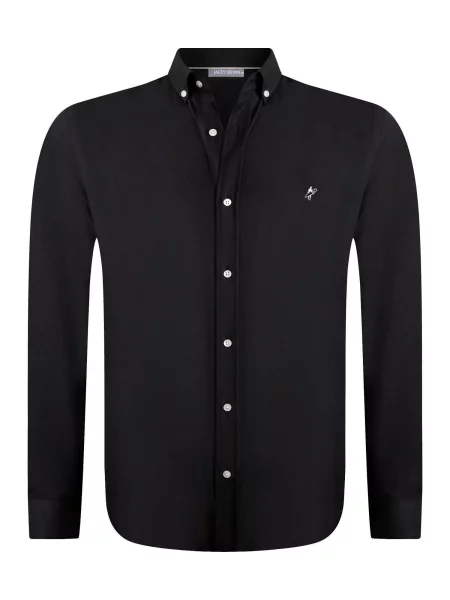 Jacey Quinn Košeľa Jeffrey' čierna