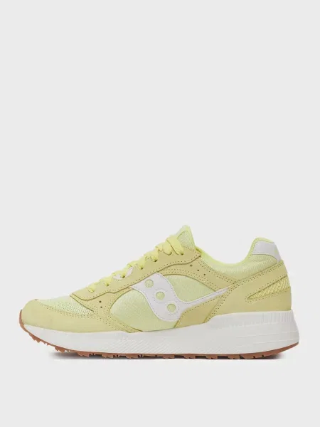 Замшевые кроссовки Saucony желтые