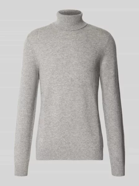 Sweter z dzianiny o kroju regular fit z czystego kaszmiru ze swetrem z golfem Christian Berg Men