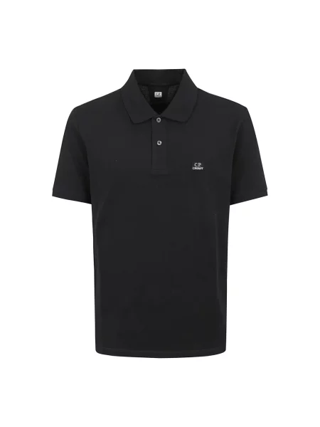 Koszulka polo C.p. Company z krótkim rękawem niebieska