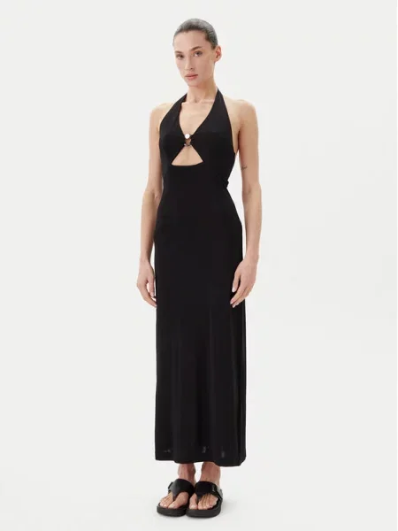 Max Mara Beachwear Φόρεμα κοκτέιλ Ghiotto μαύρο