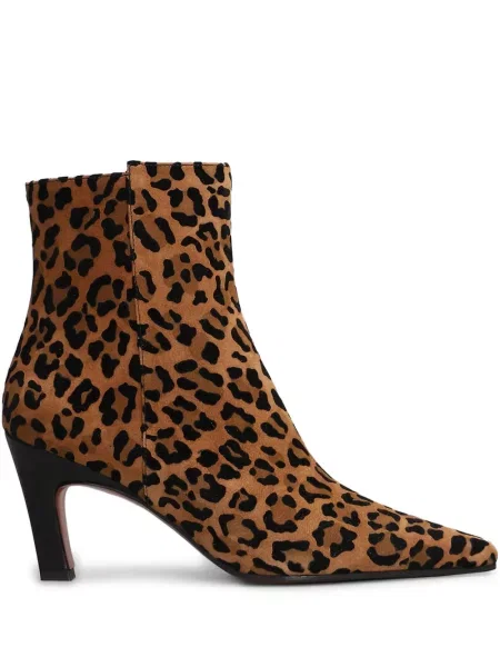 Botine Roberto Festa cu imagine cu model leopard maro