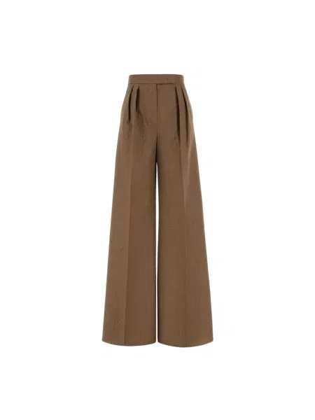 Spodnie Max Mara brązowe
