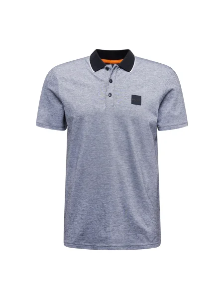 BOSS Orange Tricou gri închis / portocaliu / negru alb