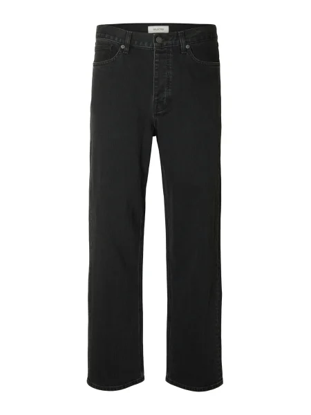 SELECTED Džíny džínovina černá